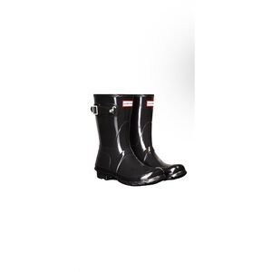 Hunter ‘Original Short' Gloss Black Rain Boot Women's 7US